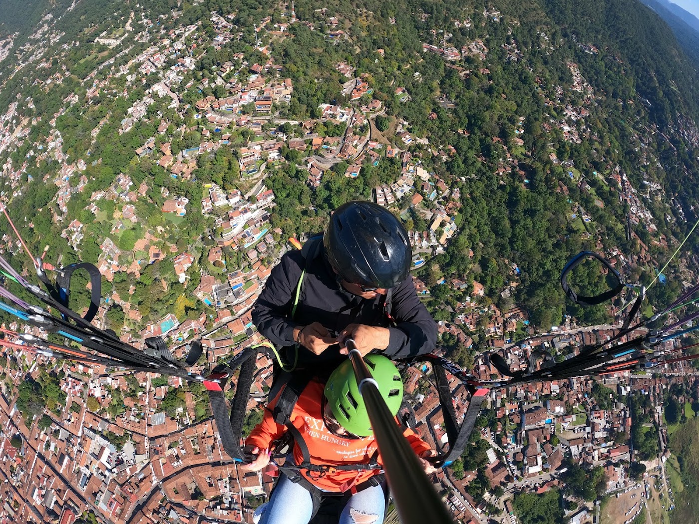 Vuelo en parapente, Valle de Bravo